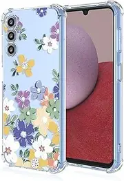 [EUAGVQY] for Galaxy A14 5G Samsung A14 5G Case Floral Pattern Soft TPU Shockproof Bumper Anti-Scratch Protective Phone Cover for Samsung Galaxy A14 5G (Diverse Flower)