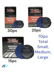 Xtra Seal 70pc Radial Tire Repair Round Patch Assortment SMALL MEDIUM LARGE Kit