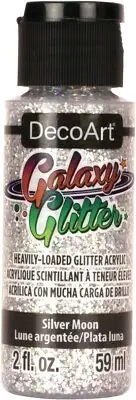 DecoArt Galaxy Glitter Acrylic Paint 2oz Moon - Silver