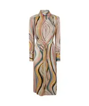 patterned midi dress 36,38,L,40,M,42 MULTICOLOR