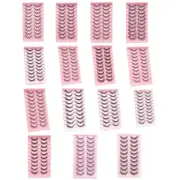10 Pairs Eyelashes 3D Natural False Lashes Soft Manga Lashes Wispy Curly Eyelash