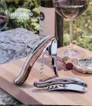 NEW NEBBIOLO Grand Crue Stamina Wood Sommelier Corkscrew by Legnoart - NIB