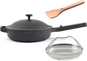 Our Place Always Pan 2.0 – 27cm (2.5L) Nonstick, Toxin-Free Ceramic Cookware | Patented 10-in-1 Aluminum Frying & Sauté Pan | Safe for Oven, Induction & All Cooktops up to 232°C | Char
