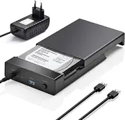 Amtake Hard Drive Docking Station, USB 3.0 SATA HDD Docking Station for 2.5 and 3.5 Inch SATA HDD/SSD, 5Gbps Hard Drive Adapter Supports UASP