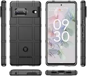 Case Compatible with Google Pixel 8 Pro Shockproof Anti-Drop TPU Soft Shell Cover Black