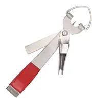 Keyubria Fishing Knot Tying Tool, Stainless Steel Quick Knotting, 4 in 1 Fly Tying Equipment, Hunting Products Terminal Tackle & Accessories, Multifunctional