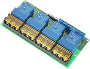 ASHDEL 4-Channel DC 12V 30A Relay Module Control Board Optocoupler Isolation High/Low Trigger