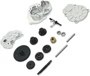 Metal Upgraded Dual Speed Transmission for FMS 1/24 FCX24 Xiaoqi FCX18 Crusher Chevrolet K5 RC Car Parts(Silver)