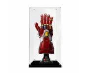 Acrylic Display Case for LEGO 76223 Marvel Super Heroes Nano Gauntlet Figure Storage Box Dust Proof Glue Free