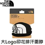 [ THE NORTH FACE ] 男女款 大LOGO印花防曬透氣圍脖 黑 / UPF40+ / NF0A7WH6JK3