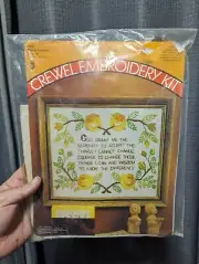 New Pauline Denham Prayer Sampler Crewel Embroidery kit