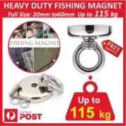 New Strong 115kg Large Rare Earth Neodymium N38 Magnetic Hook Big Fishing Magnet