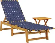 Camping Sunloungers Reclining Patio ChairsSun Lounger Grey 184x55x64 cm Solid Wood Acacia**