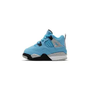 【NIKE 耐吉】Air Jordan 4 Retro University Blue 大學藍 小童鞋 BQ7670-400