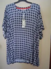 Quality Sue BNWT!! STRETCHY BAMBOO TAKING SHAPE sh/sl SLEEP TOP Plus size 28+