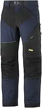 Snickers 69039504052 Size 52 "FlexiWork" Work Trousers - Navy Blue/Black