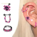 ARIN HOT GIRLS EAR JEWELRY 粉色耳釘耳釘耳釘合金材質耳釘