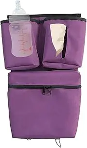Stroller Organiser Bag, Stroller Caddies - Waterproof Stroller Storage Bag | Stroller Caddies with Cup Holder, Travel Stroller Accessories for Diaper, Baby Wipe/Bottle/