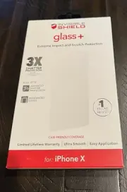 ZAGG InvisibleShield Glass+ Screen Protector for iPhone X / XS - Clear