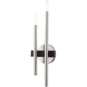 Livex Lighting 15582-91 Denmark Wall Sconce Brushed Nickel with Bronze Accents