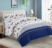 Kids Boys Toddlers Cute Printed 600 Thread Count Soft Cotton Blend Percale 4 ...