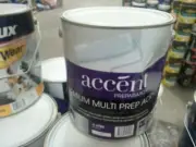 ACCENT BY DULUX 4 LITRE MU PREP OIL-BASE PRIMER-SEALER-UNDERCOAT WHITE PAINT