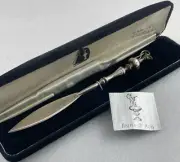 1987 America's Cup Harris & Son Sterling Silver Letter Opener in Case with Cert