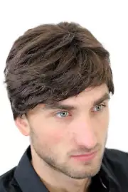 Wig Men's Mann Mens Short Teen Casual Fashionable Braun Toupee GFW1168-6