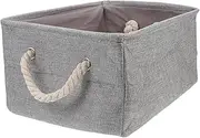 SAFIGLE Elegant Canvas Storage Box Toys Storage Basket Sundries Organizer Laundry Basket Australia Color