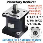 Gear Head 8mm Input Shaft Speed Reducer Planetary Gearbox For 57 Stepper Motor
