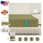 Elegant Herb Garden 800 Thread Count California King Fitted Sheet - Deep Pocket