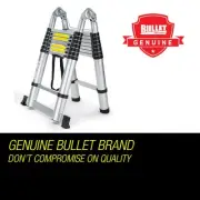 5m Telescopic Aluminium Ladder, 17kg Lightweight Extendable with Safety Features