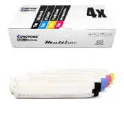 4x Eurotone Eco Toner Of for OKI C-821-DN C-801-DN C-821-N