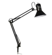Globe Electric 32 Multi-Joint Desk Lamp Metal Clamp Black Adjustable Tabletop