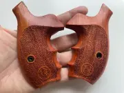 Cool Handle Wood Decorative Grips for S&W N FRAME ROUND BUTT Revolver; Opened