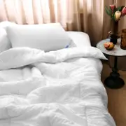 Dickies King Bed Anti-Microbial Quilt White