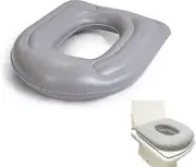 Toilet Seat Cushion, Inflatable Toilet Assistance Cushion With Suction Cups Fits Standard Elongated Toilet Seat, Bathroom