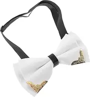 [CATIEBYE] Adjustable Bow Ties for Men Metal Trim Bow Tie Set Stylish Korean Design Suitable for Wedding Party