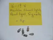 Marklin 600000 Clear Light/Point/Signal Globes/bulbs x 5 Pcs. 16-19V AC. New. HO
