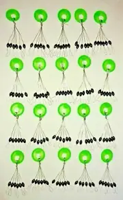 120 SMALL Fishing Rubber Float Bobber Stops Pitch Sinker Brand new USA Crappie