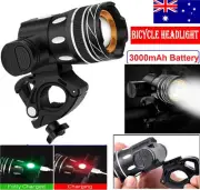 Rechargeable LED Mountain Bike Light Waterproof Bicycle Torch Front Headlight AU