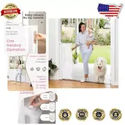41" Tall Retractable Baby Gate - Mesh Pet Safety Gate, 71" Wide, Easy Install
