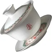 BEBEMOKO Retro Flowering Ceramic Teacup Set Bowl Perfect for Tea Party or Present