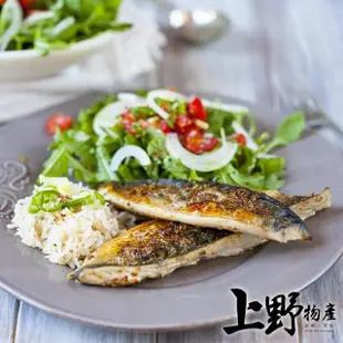 【上野物產】10片 宜蘭 薄鹽鯖魚(150g±10%/片 海鮮/鯖魚/烤魚/烤肉)