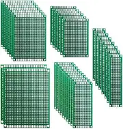 PCB Prototype Printed Circuit Boards, Double Sided, 2x8 cm, 3x7 cm, 4x6 cm, 5x7 cm, 7x9 cm, 32 Pieces