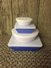 Tupperware 4 Piece Serenity Nesting Bowl Set