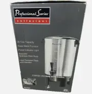 Professional Series 30-Cup Coffee Urn - Silver, Permanent Filter, Open Box