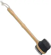 Household Silicone Back Scrubber Long Handle Bath Brush Silicone Body Scrubber Shower Tool