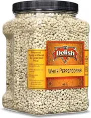 Whole White Peppercorns by It's Delish – 40 OZ Jumbo Reusable Container