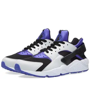 =CodE= NIKE AIR HUARACHE 皮革透氣網慢跑鞋(藍紫黑灰白).318429-501.武士RUN.男女